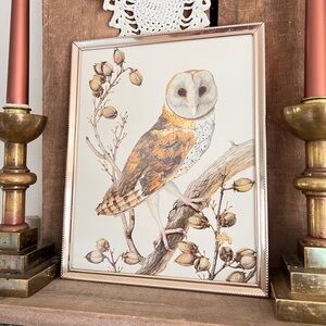 Vintage Sallie Ellington Middleton Barn Owl Picture